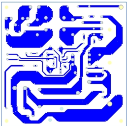 图4：PCB 版图底层。