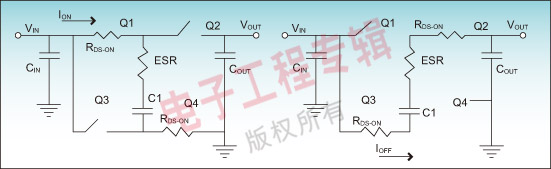 图2：电荷泵工作时的等效电路。