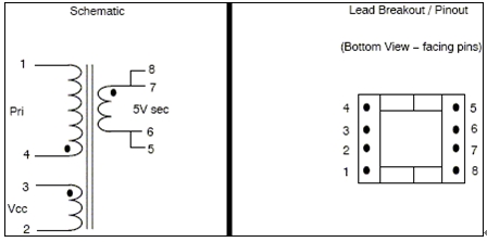 图4：连续模式变压器设计。