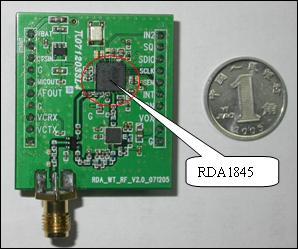 采用RDA1845的对讲机方案