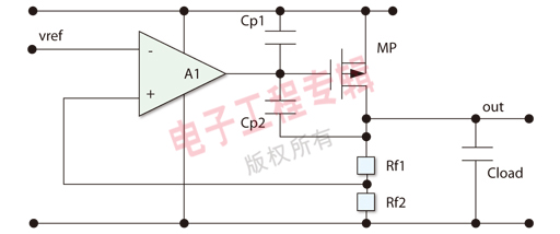 图1：传统LDO的结构简图。