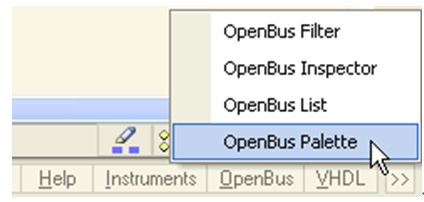 图5 OpenBus面板