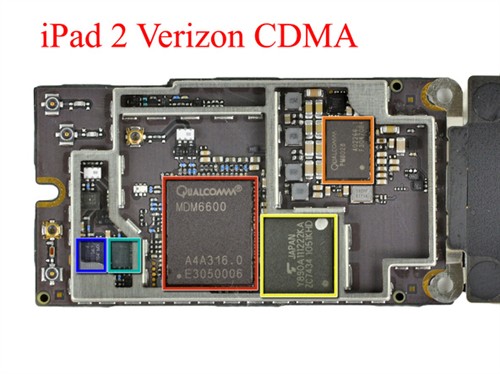 拆解深入对比iPad 2三版本(电子工程专辑)