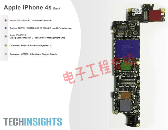 iPhone 4S拆解：与iPhone 4有何不同(电子工程专辑)