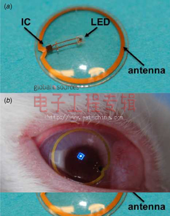 欧美研究员开发出可显示无线信息的隐形眼镜原型(电子工程专辑)