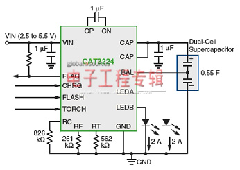 不同低压背光或闪光应用的LED驱动器方案选择（电子工程专辑）