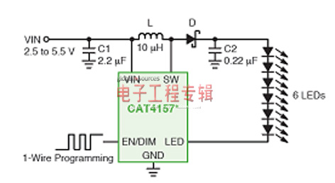 不同低压背光或闪光应用的LED驱动器方案选择（电子工程专辑）