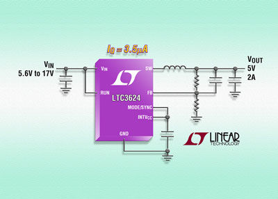 Linear推出同步降压型稳压器LTC3624（电子工程专辑）