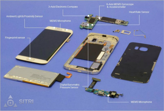 三星Galaxy S6 Edge传感器组件及技术详解《电子工程专辑》