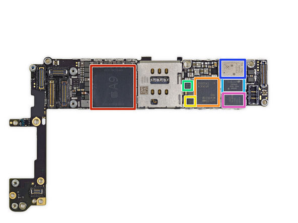 iPhone 6s拆解：为了给3D Touch腾位置而妥协的零件们《电子工程专辑》