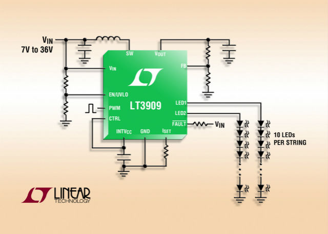 两串 2MHz 升压型 LED 驱动器《电子工程专辑》