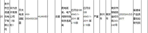 假冒华为充电器被查不合格易爆炸短路危险,官方最新回应与通报真相